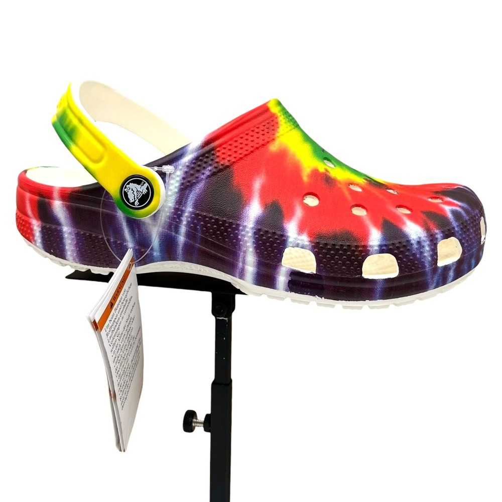Crocs‎ Women's Classic Tie Dye Clog Size 6 Multicolor Water Friendly Lightweight